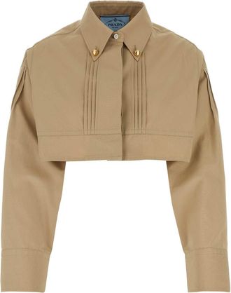 Prada Beige Poplin Overhemd