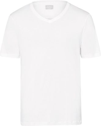 Hanro Sea Island Cotton Cotton V-Neck T-Shirt in White at Nordstrom, Size Xx-Large