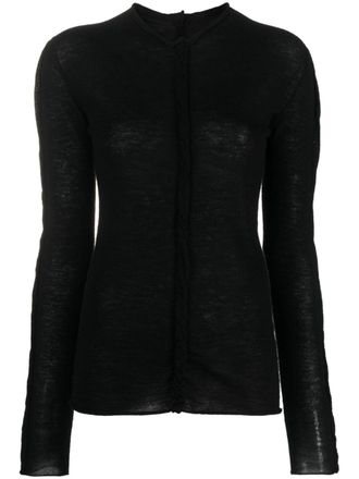 Tシャツ・カットソー UMA WANG Women Tops UW1031UW900 Black 4CC3221358001B.jpg