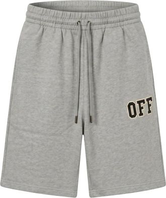 Off-white Korte Sportbroek - Heren - Korte Broeken - Grijs - XL - Katoen - Korte Broeken