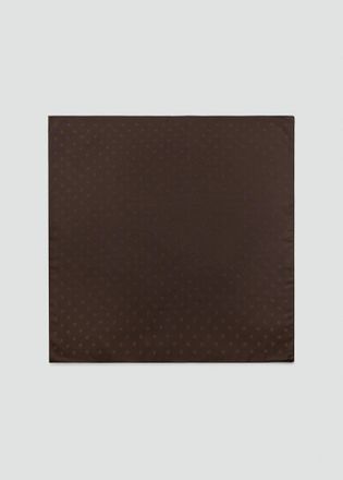 Mango Foulard jacquard pois cioccolato - Donna - Taglia unica - MANGO
