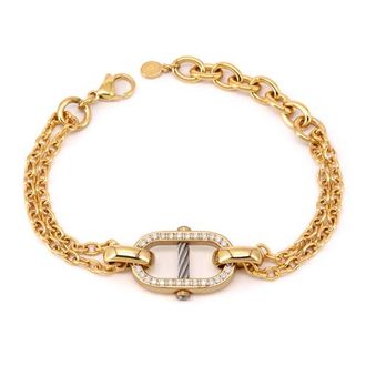 Charriol St. Tropez Mariner Bracelet in Yellow Gold Pvd at Nordstrom, Size 6.5