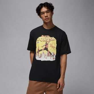Nike Jordan Mens Jordan Comic T-Shirt in Black | IF0784-010