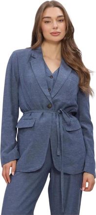 Moss Copenhagen Jassen, Dames, Blauw, S, Polyester, MSCHViana Ginia Blazer
