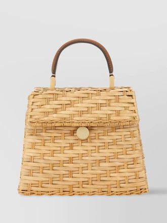 Cult Gaia sybil woven texture top handle bag