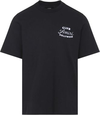 Amiri Club Black Cotton T-Shirt