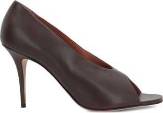 Amina Muaddi Pumps Julian 90mm - Marrone