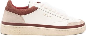 Ghoud Beige Low-Top Sneakers With Perforated Detailing