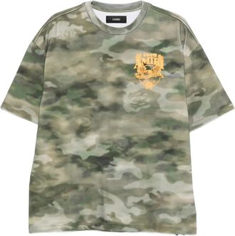 Amiri T-shirt met camouflageprint - Groen