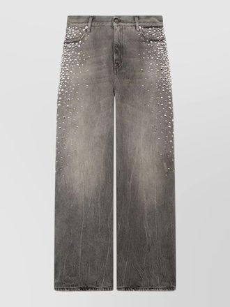Golden Goose cotton mid-rise wide-leg boyfriend jeans