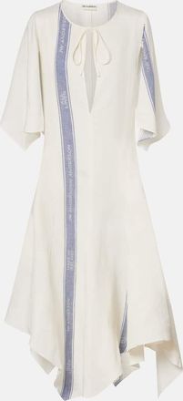 J.W.Anderson Asymmetric linen maxi dress