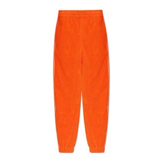 Versace Sweatpants, unisex, Orange, Size: XS Terry Cotton Trousers
