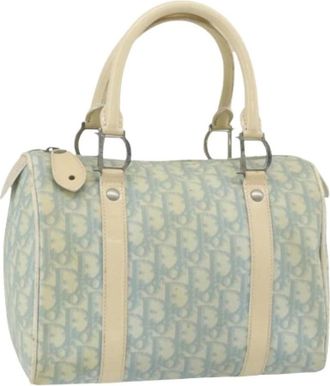 Dior Pre-owned Handbags, female, Blue, Size: ONE SIZE Pre-owned Boston Bag