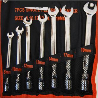 Trade Shop Trade Shop - Juego De 7 Llaves Combinadas Plegables De Acero