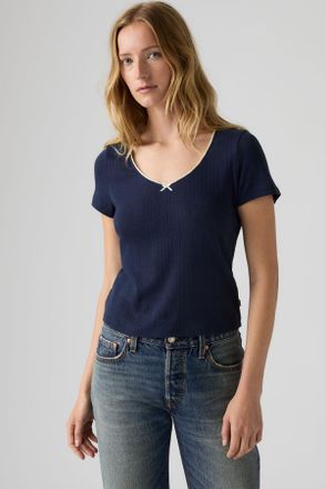 Levi's Top Sweetie a maniche corte - Donna - XS - Blu / Navy Blazer