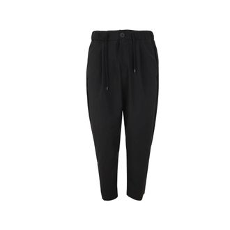 Herno Cropped Trousers, male, Black, Size: L Pt000011U12799 Casual Pants