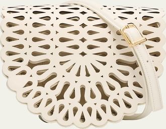 SIMKHAI McCall Laser Cutout Leather Crossbody Bag