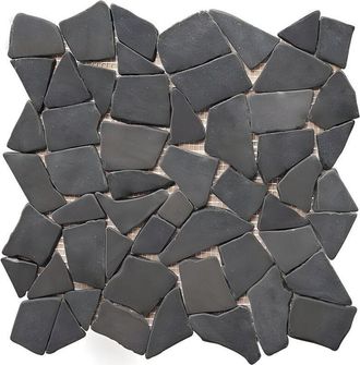 Vente-Unique Mosaico pavimento e parete MOLI in marmo naturale - Grigio - Pacco da 1m&sup2;