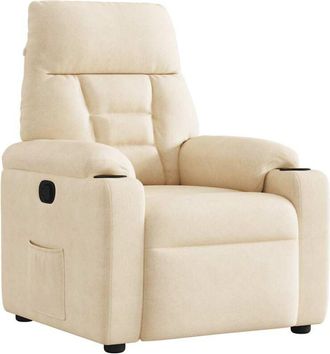 vidaXL Sill&oacute;n Reclinable Tela De Microfibra Beige Vidaxl