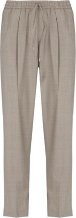 BRIGLIA 1949 Heren, Broeken, Beige, Maat: S Wol