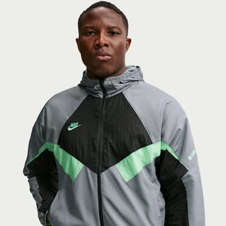 Nike Mens Premier Repel Soccer Hooded Woven Track Jacket in Green | IM4120-336