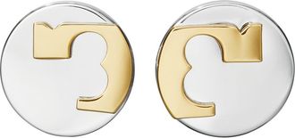 Tory Burch Essential Stud Earrings in Tory Gold /Tory Silver at Nordstrom