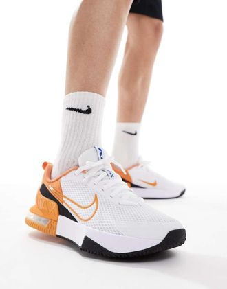Nike Air Max Alpha 6 - Sneakers bianche e arancioni-Nero