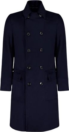 Autore Nicholson Jas - Heren - Mantel - Blauw - L - Wol - Jassen