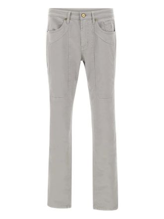 Jeckerson John five-pockets stitching jeans - men - Cotton/Elastane - 33 - Grey