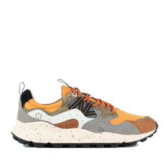 Flower Mountain Yamano 3 Man Sneakers In Suede And Technical Fabric