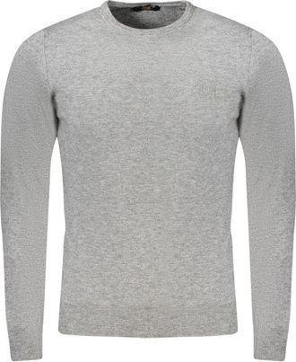 Cavalli Grigio Viscosa Mens Mens Sweater
