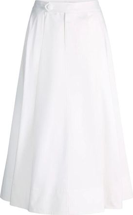 Joop Sagira A-line Rok - Dames - Midirokken - Wit - XL - Katoen - Rokken