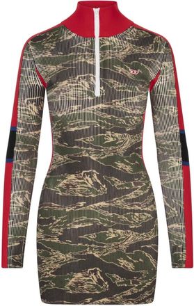 Diesel Kleedjes, Dames, Groen, XS, Polyester, Groene Viscose Polyester Jurk