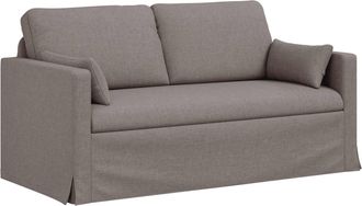 vidaXL Sof&aacute; Taup&eacute; 158 X 78 X 80 Cm Tela Vidaxl