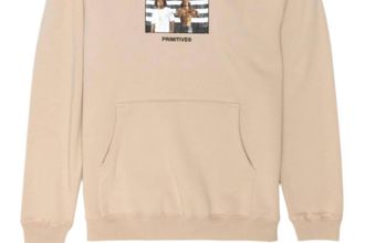 Primitive Unisex - Outkast Stripes Pullover Hoodie In Sand