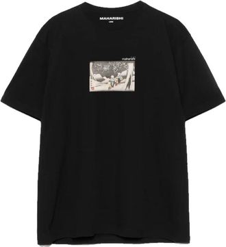 maharishi Travellers Snow Tee - Heren - T-shirts - Zwart - S - Katoen - Tops