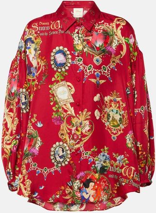 Camilla Printed silk shirt