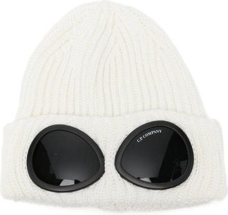 C.P. Company C. p. Company Goggle-detail Ribbed-knit Beanie Hat