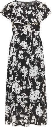 Faina midi-jurk met allover-print mioki