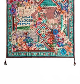 Johnny Was Womens Silk Scarf In Lorette