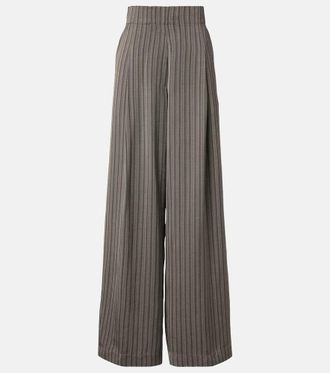 Dries Van Noten Striped wide-leg pants