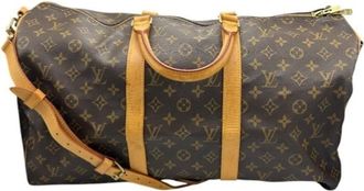 Louis Vuitton Pre-owned Weekend Bags, female, Brown, Size: ONE SIZE Pre-owned Travel Duffle Bag