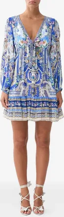 Camilla Womens Ottoman Opulence V-Neck Mini Dress Ss26 W