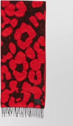 Paul Smith leopard-print brushed scarf