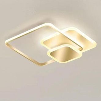Trade Shop Trade Shop - Copy Of Plafoniera Led 32 W Rettangolare Oro Design Moderno Lampadario A Soffitto 50224