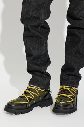 Dsquared2 Ankle Boots With Logo, Mens, Green