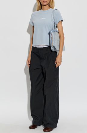 Alexander Wang T-shirt With Logo, Womens, Blue