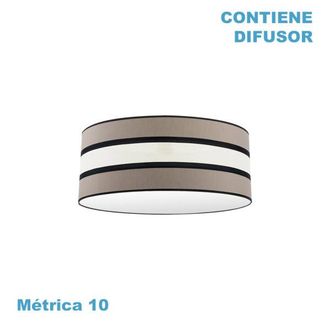 Fabrilamp Pantalla Colgante Karla M10 Topo/beis 60dx60dx23h Difusor Incluido