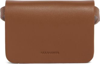 AllSaints Honore Leather Crossbody Bag in Sepia Brown at Nordstrom Rack
