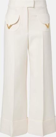 Valentino Crepe Couture wide-leg pants